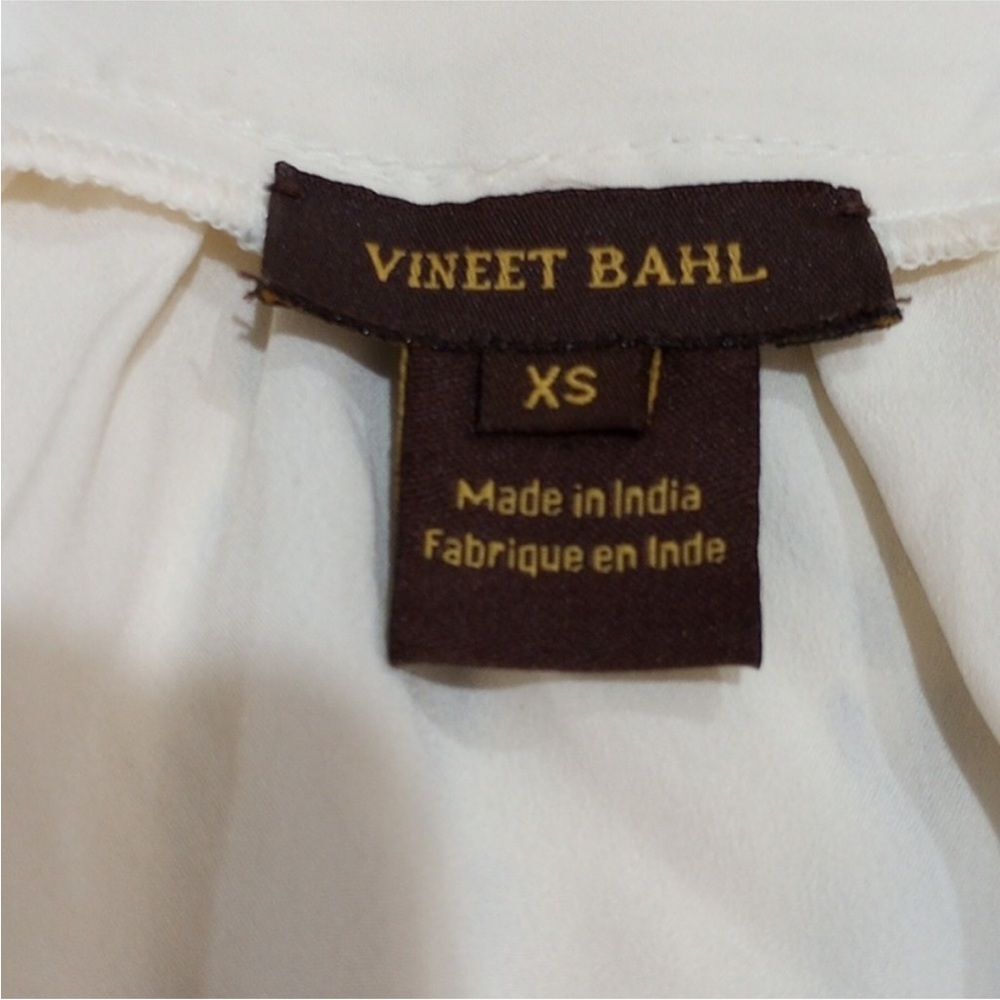 Anthropologie Vineet Bahl Kiera Embroidered Boho Peasant Blouse XS - Runs Large - Picture 11 of 13